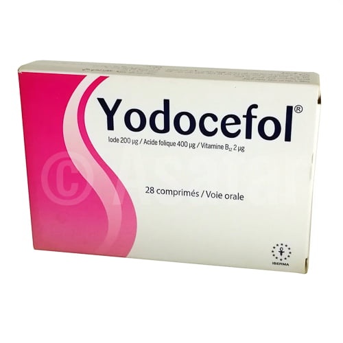 YODOCEFOL 200/400/2 microgramas COMPRIMIDOS
