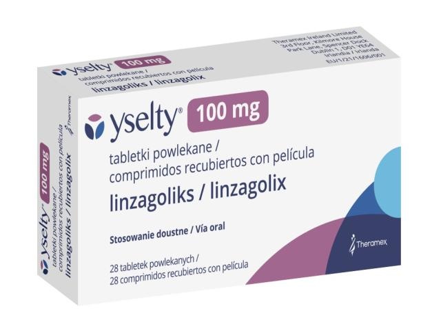 YSELTY 100 mg COMPRIMIDOS REVESTIDOS POR PELÍCULA