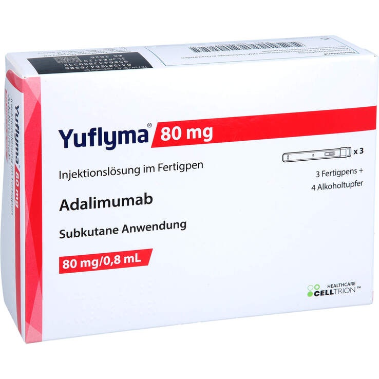 YUFLYMA 80 mg SOLUÇÃO INJETÁVEL EM CANETA PREENCHIDA
