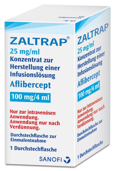 ZALTRAP 25 mg/mL concentrado para solução para perfusão