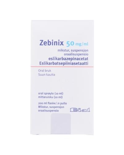 ZEBINIX 50 mg/ml SUSPENSÃO ORAL