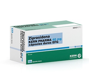 ZIPRASIDONA KRKA 40 mg CÁPSULAS DURAS