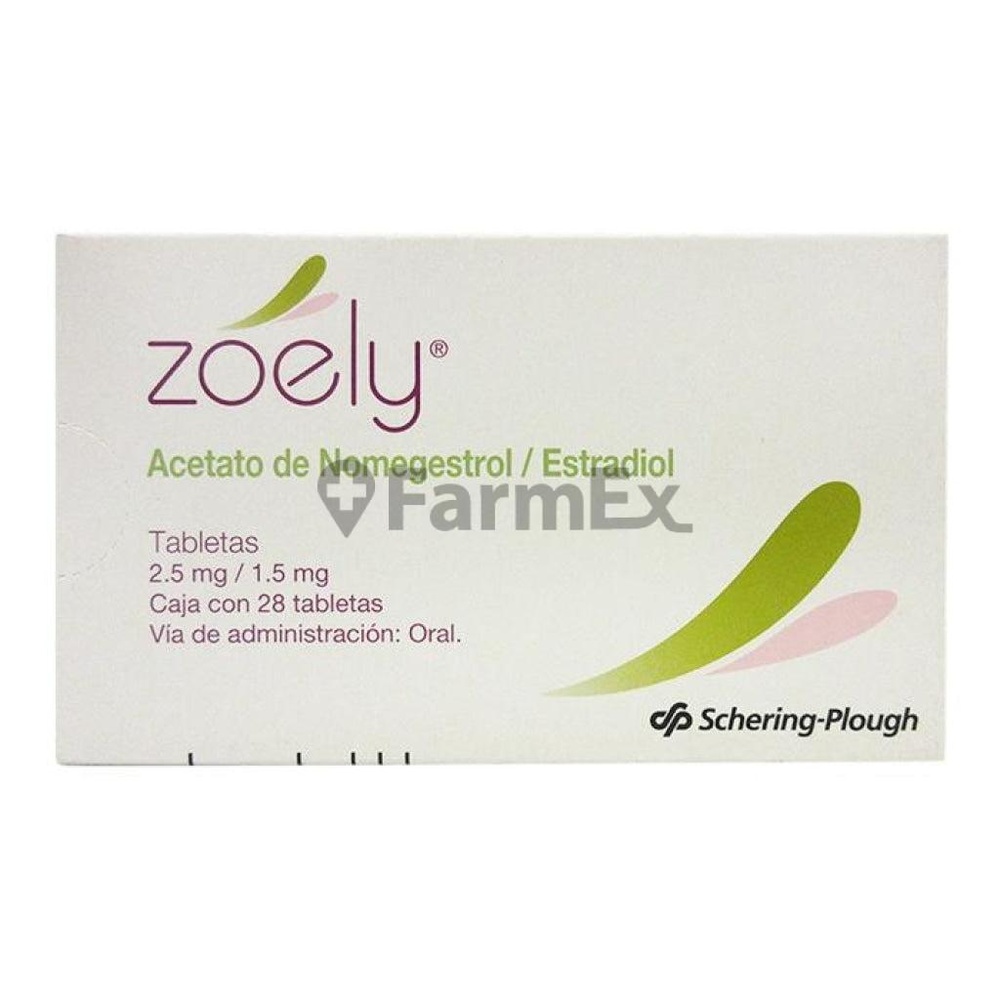 ZOELY 2,5 mg/1,5 mg COMPRIMIDOS REVESTIDOS POR PELÍCULA
