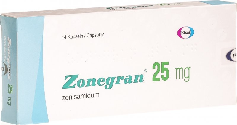 ZONEGRAN 25 mg CÁPSULAS DURAS
