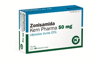 ZONISAMIDA KERN PHARMA 50 mg CÁPSULAS DURAS