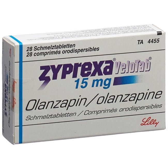 ZYPREXA VELOTAB 15 mg COMPRIMIDOS ORODISPERSÍVEIS