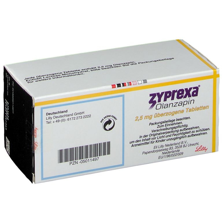 ZYPREXA 2,5 mg COMPRIMIDOS REVESTIDOS