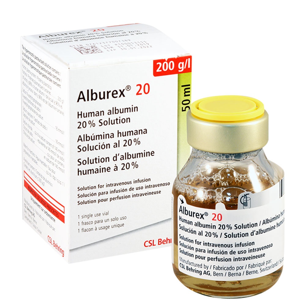 ALBUREX 200 g/L SOLUÇÃO PARA PERFUSÃO