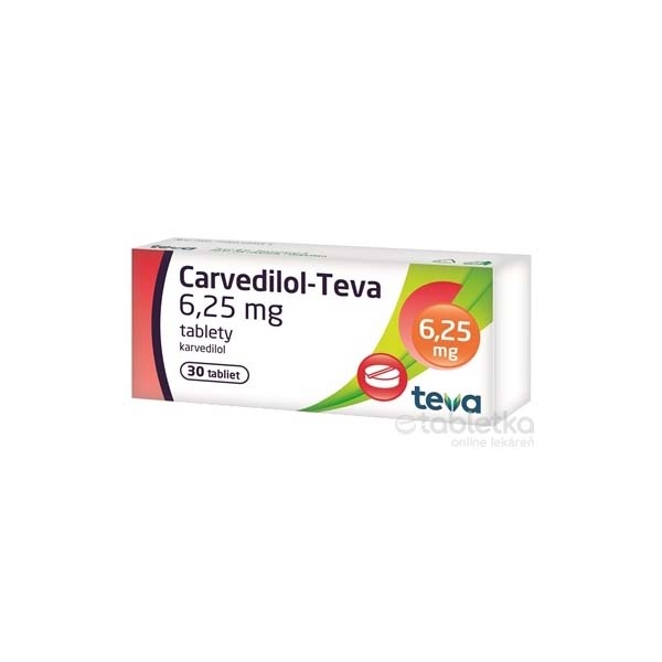 CARVEDILOL TEVA 6,25 mg COMPRIMIDOS