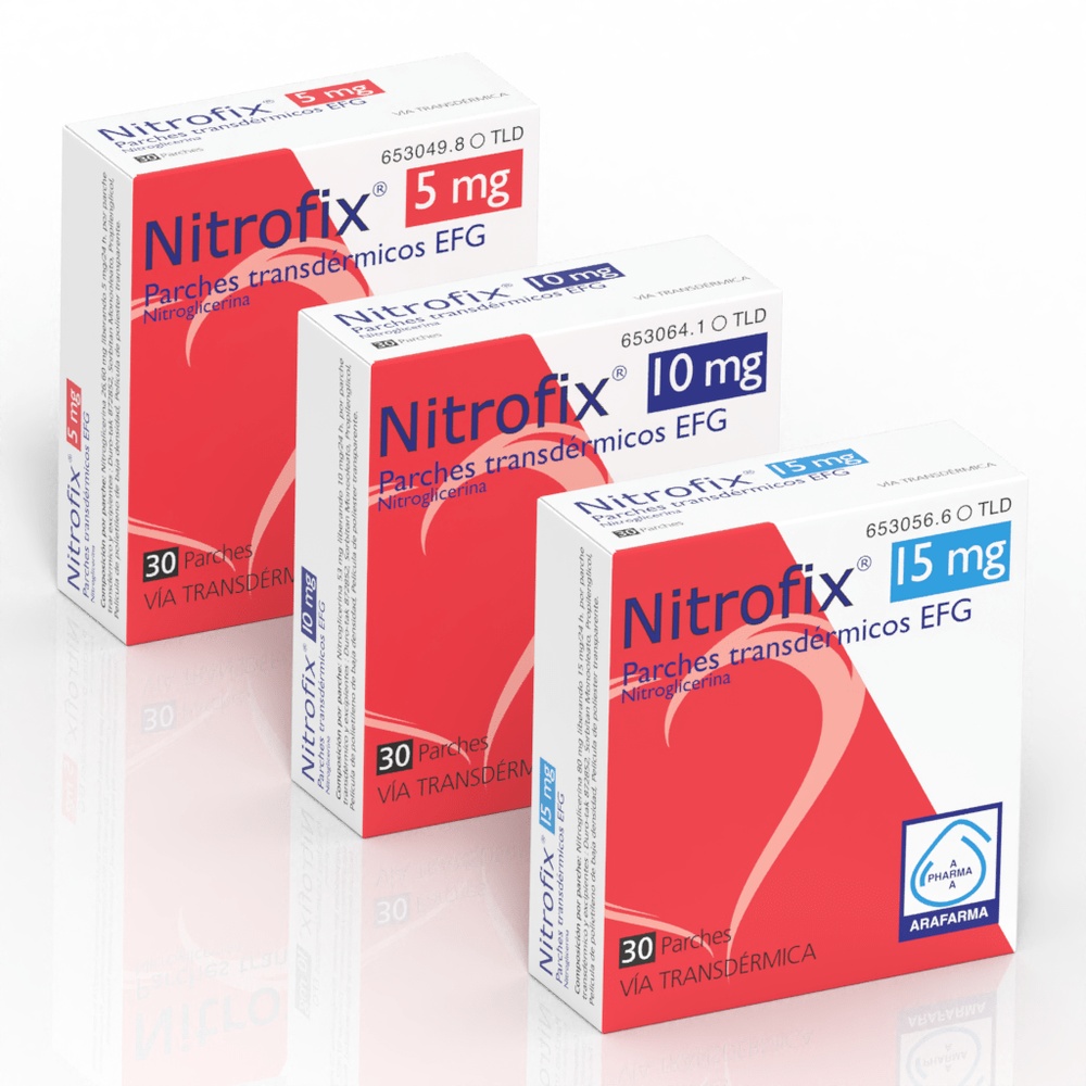 NITROFIX 5 mg AUTOCLIVANTES TRANSDÉRMICOS