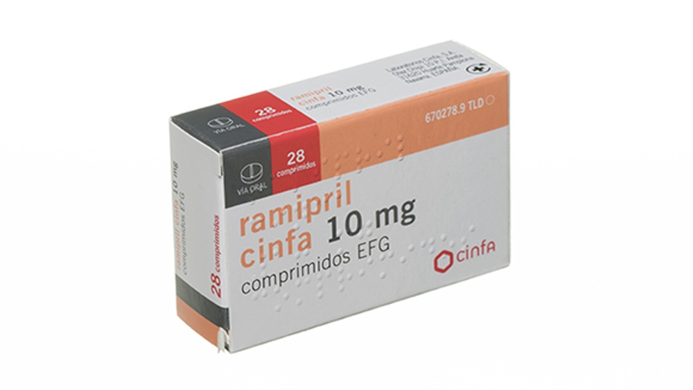 RAMIPRIL CINFAMED 10 mg COMPRIMIDOS